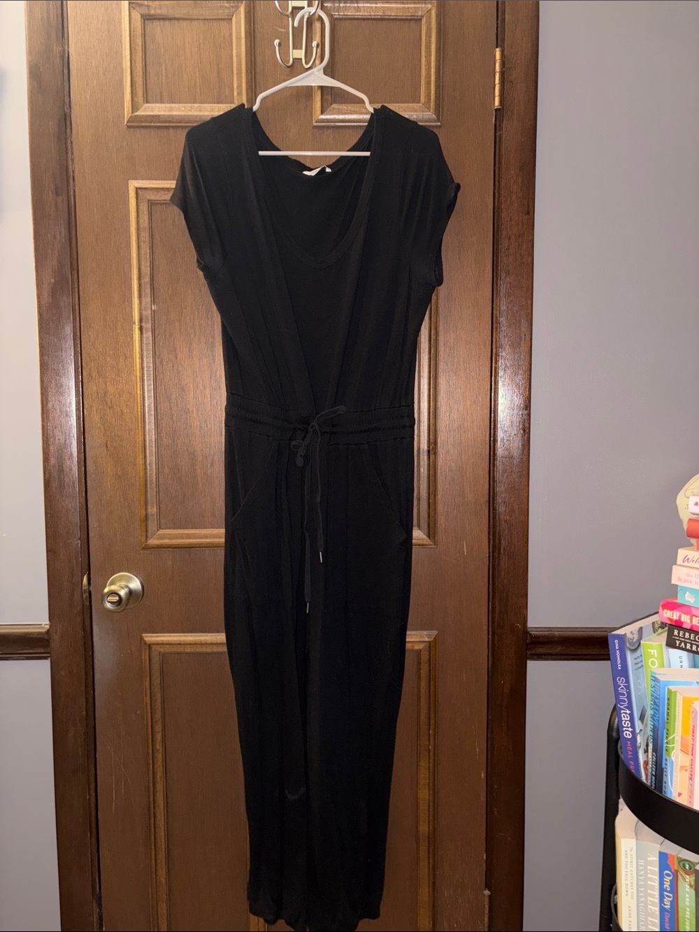 American Eagle Outfitters Black jumpsuit with Drawstring Waist